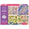 TEAMPUZZLE: City Trip - 1000pc Puzzle, 4 Jigsaw Sections, Around The World Travel Destinations, 27x19", Includes App Game Actions, Family-Friends 12+